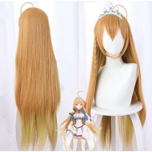 Game Princess Connect! Re:Dive Cosplay Pecorine Wig Hair Women Princess Connect! Re:Dive Cosplay Hair Pecoriinu + Free wig hat