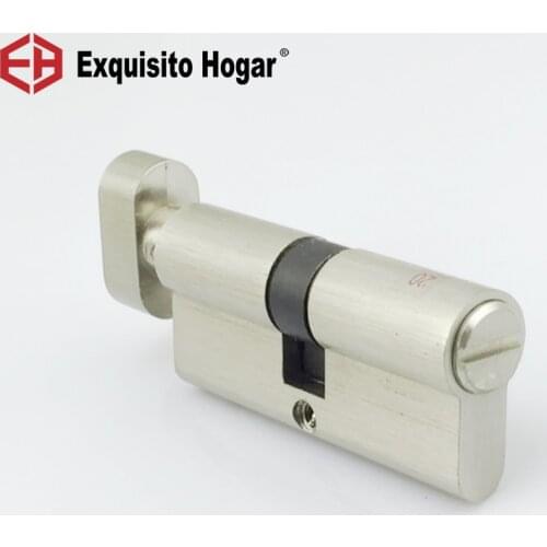 Brass Door Lock Room Toilet 70 80MM BK Cylinder Lock Fitting Free Lock Hardware Lock Bathroom Cylinder No Key