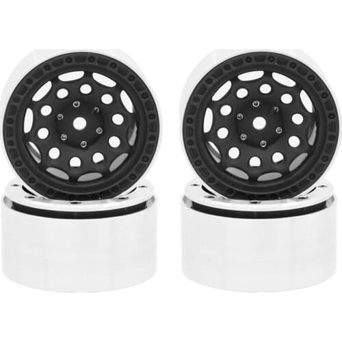 4Pcs Metal 2.2 Beadlock Wheel Hub Rim for 1/10 RC Crawler Car Axial SCX10 RR10 Wraith 90048 YETI Traxxas TRX4 TRX-6