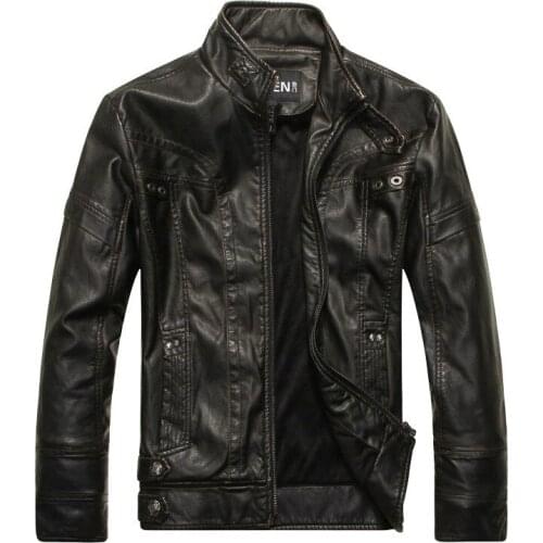 Pop Sping Pop Hot Sale Winter Jackets Men Casual Outwear Bomber Jacket PU Motorcycle Leather Jackets coat chaqueta cuero hombre