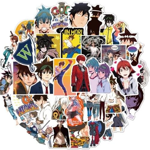 10/50PCS Hot Anime The God of High School Stickers for Laptop Luggage Motorcycle Suitcase Skateboard PVC Decals
