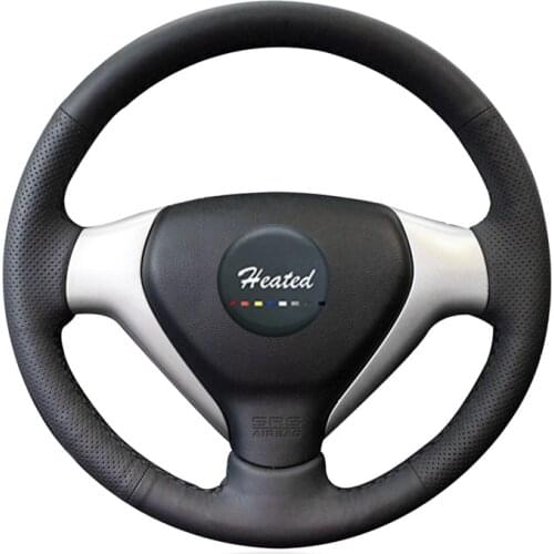 Nappa Genuine Leather Stitch steering wheel Cover for Honda Old City Fit Jazz capa para volante braid on the steering wheel