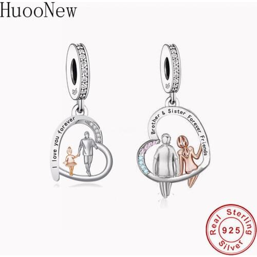 925 sterling silver Cartoon Charms Beads Fit fit Original Pandora Bracelet Christmas Jewelry Suitable for Women