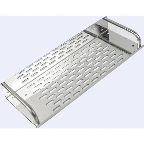 Stainless Steel Kitchen/Bathroom Shelf Wall-mounted Storage Rack Single Layer 30/40/50cm Bathroom Accessories