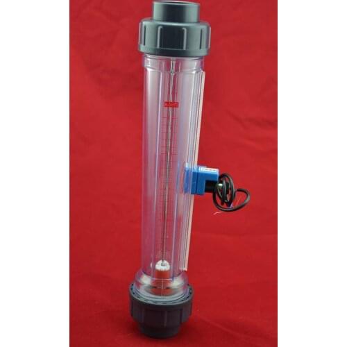 LZS-40A Pipeline plastic tube water rotameter with flow alarm swith upper or lower limit