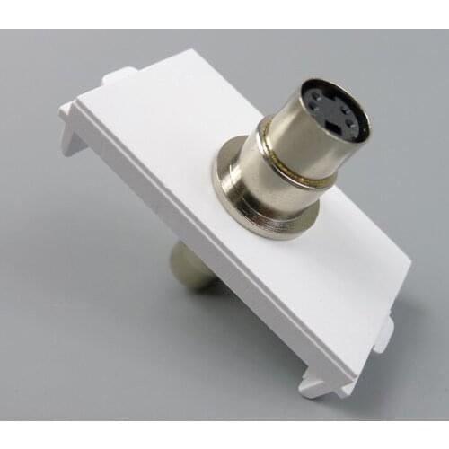 S Video female to female connector wall plate