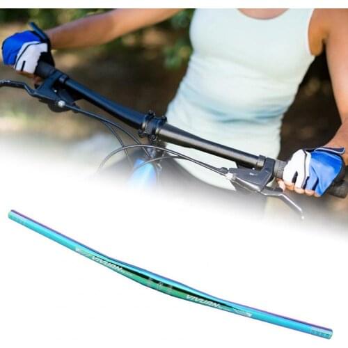 Bicycle Swallow Handlebar Universal Anti-rust Aluminum Alloy 720mm Sturdy Straight Handlebar For Bike Cycling Support Part