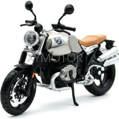 1/12 Maisto For BMW NineT Scrambler Diecast Motorcycle Model Bike 18834 Silver gray