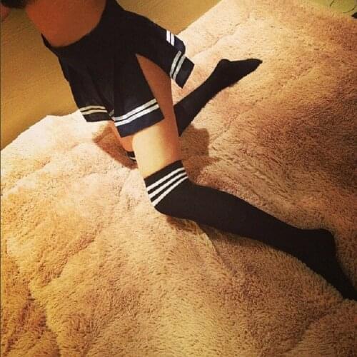 1 Pair Girls Student School Socks Fashion Stockings Casual Thigh High Over Knee High Socks Girls Womens Female Long Knee Sock