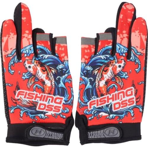 1 PC/Outdoor Sports Gloves Fishing Gloves Mens Hand Sunscreen Gloves Fishing Clothing Three-finger Semi-breathable Gloves