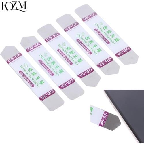 2/5Pcs Metal Flat Spudger Soft Blade Pry Bar Open Repair Tool Kit For Mobile Phone Electronic Broken Screen Glue Removal