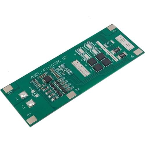 2020 New 4S 40A 12.8V 14.4V BMS Protection Board with Balance For 32650 32700 Lifepo4 Battery Cell Module and Electric Boat Unin