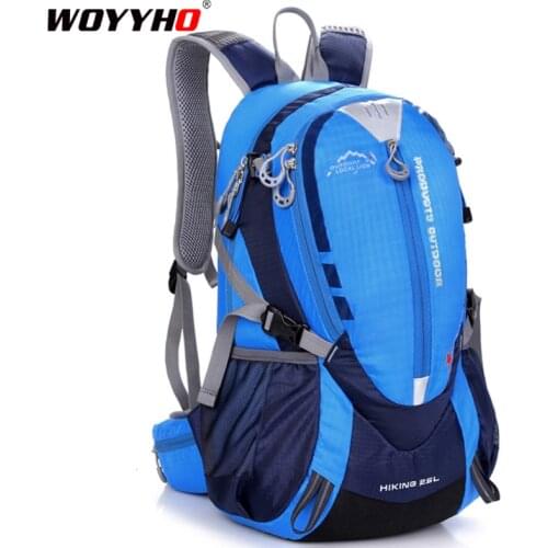25L Waterproof Bicycle Backpack Biking Rucksack Road Riding Packsack for Camping Hiking Sport Traveling Outdoor Bag Men Women