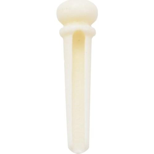 6Pcs Real Bone Material Acoustic Guitar Bridge Pins With Pearl Shell Dot