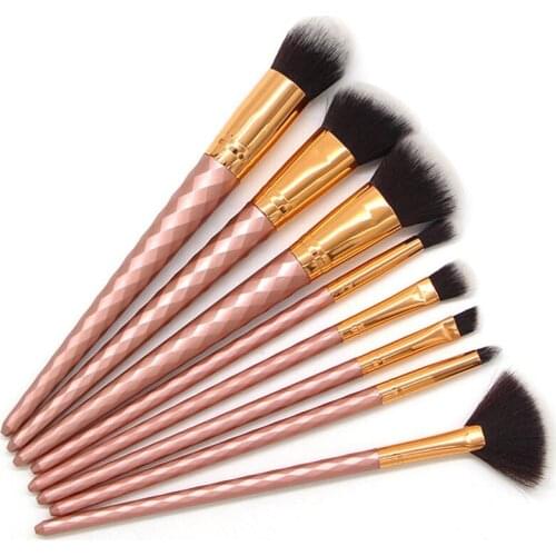 8Pcs Makeup Brushes Tool Set Cosmetic Powder Eye Shadow Foundation Blush Blending Beauty Make Up Brush