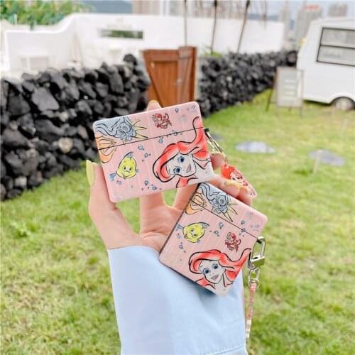 Ariel Little Mermaid Creative Princess Airpods Pro Protective Sleeve Cartoon Cute AirPods1/2 Wireless Headset Case