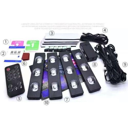 Ambient Star RGB Control Light Starlights Star Light Multiple Modes Automotive Interior Decorative Party Lights