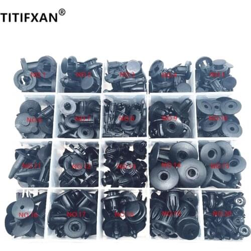 Auto Plastic Fastener Clips Fixed Cable Tie Holders Mixed Rivet Box Set For All Car Chassis Girder Brackets