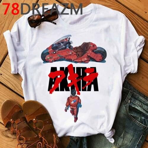 Akira Japanese Anime T Shirt Men Harajuku Hip Hop Funny Tshirt Neo-tokoyo Kawaii Cartoon T-shirt 90s Graphic Tops Tees Male