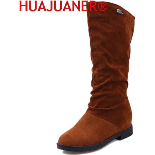 Женские высокие сапоги HUAJUANER China At AliExpress