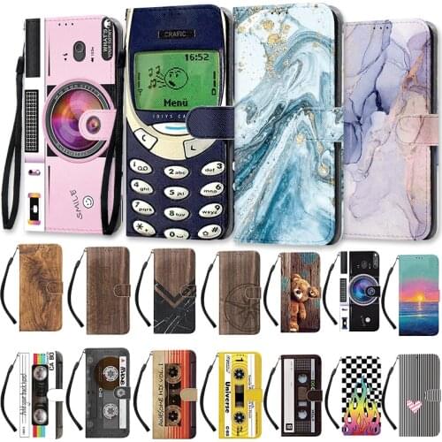 Leather Flip Case For Samsung Galaxy A52 A32 A72 A11 A12 A20e A21s A40 A41 A42 A50 A51 A71 Phone Cover Wallet Painted Book Funda