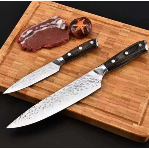 5" 8inch Kitchen Knife Gife Box Chef 7CR17 Stainless Steel Japanese Knives Meat Cleaver Slicer Utility Fruit Knife Tool Set