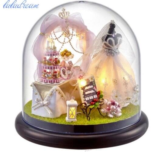 Handmade Doll House Furniture Miniatura Diy Doll Houses Miniature Dollhouse Wooden Toys For Children Grownups Birthday Gift