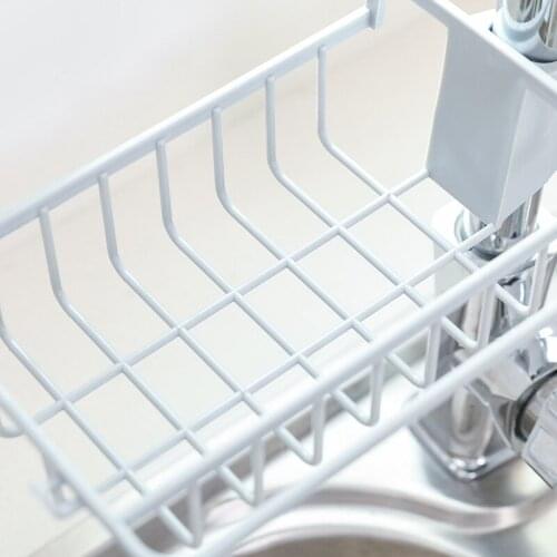 Best-selling Faucet with Hook Plastic Drain Rack Kitchen Supplies Sink Hanging Basket Sponge Rag Storage Artifact