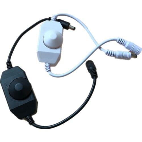 Mini LED Brightness Adjust Switch Dimmer Controller with DC for 3528 5050 5630 Single Color LED Strip Light LED Dimmer 12V