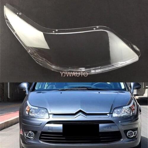 Headlamp Lens For Citroen C-Quatre Sedan 2008 2009 2010 2011 Headlight Cover Replacement Front Car Light Auto Shell