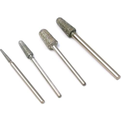 1Pcs Emery Coat Engraving Abrasive Tools 2/4/6mm Grinding Head Diameter For Jewellery Stone Carving Polishing Dremel Tool