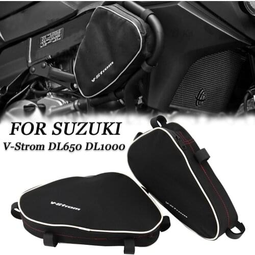 For Suzuki V-Strom DL650 DL1000, For Givi ,For Kappa motorcycle nylon material repair tool storage bag bumper frame tool box