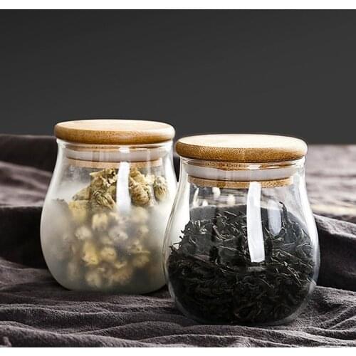 NEW Hot Mini Glass Bottles With Lid Clear Transparent Glass Container With Cork Tea
