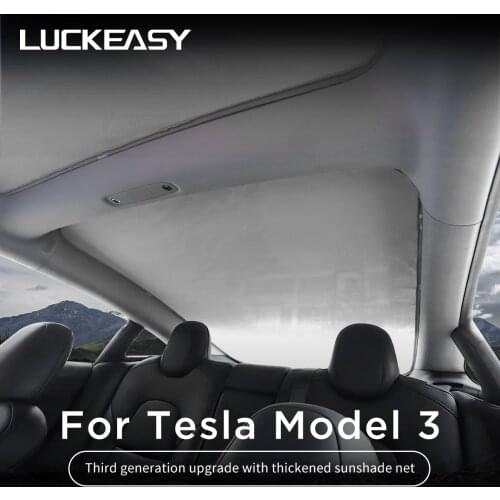 For Tesla Model 3 2017-2021 Upgrade Sun Shades Glass Shade net model3 Front Rear Sunroof Windshield Skylight Blind Shading Net