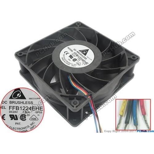 Delta Electronics FFB1224EHE SP53 DC 24V 1.5A Server Cooling Cooling Fan