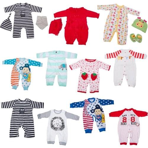 Wholesale Baby Toy Clothes Suit For 22-23 Inch Boy Or Girl Reborn Baby Doll Fashion Baby Clothes Doll Accessories For DIY Game