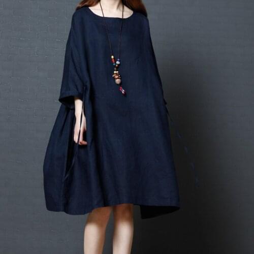 2018 New Arrive Summer Maternity Dress Woman Casual Large Size Dresses Pregnant Woman Linen Clothes MD-00364