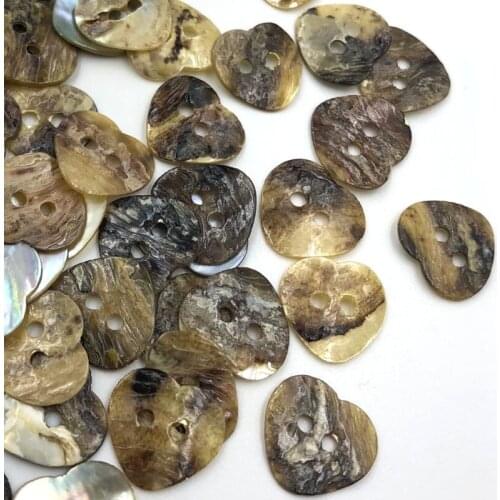 50pcs 15mm Heart sewing buttons Baby/Kids Sweing buttons 2 Holes PT154