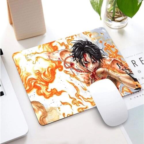 Mairuige Anime Portgas D Ace Customized Laptop Gaming Speed Mouse Pad Size for 18x22cm 20x25cm 25x29cm Rubber Mouse Mats