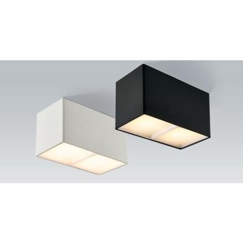 Dimmed 6W 7W 12W 14W 24W rectangular clear down light LED type double head single head gallbladder lamp ceiling light corridor c