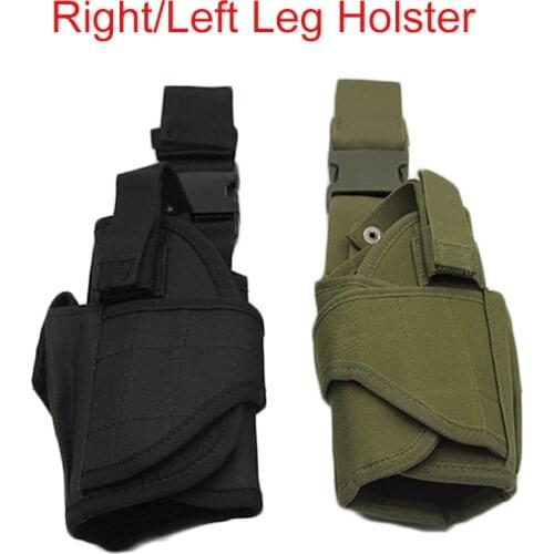 Tactical Glock Nylon Leg Holster Airsoft Pistol Gun Drop Thigh Holster Pouch Adjustable Magic Strap Holster For Universal Gun