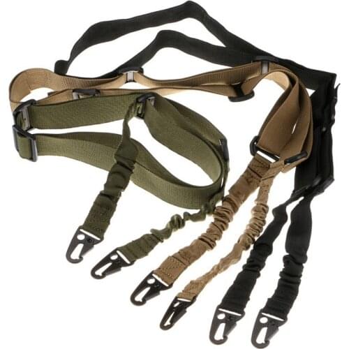 Tactical 2 Point Gun Sling Shoulder Strap Outdoor Rifle Sling QD Metal Buckle Shotgun Gun Belt Airsoft Hunting Gun Accessories