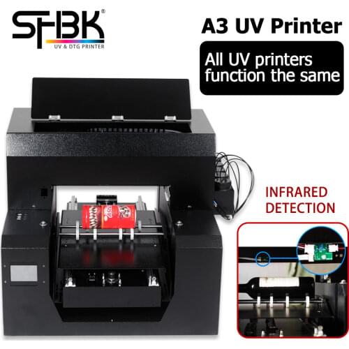All in one.free shipping.A3 flatbed and cylinder UV printer for wood/metal/glass/phone case/bottle uv printing printer