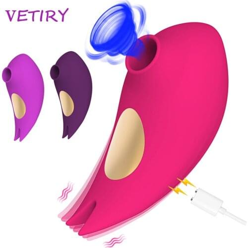 Vibrator Sex Toys for Adult Women Clit Sucker Clitoris Stimulator Oral Nipple Masturbator Vagina Sucking G-spot Massage 7 Speeds