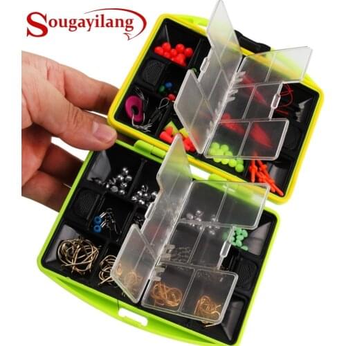 Sougayilang Fishing Lure Box and Accessories Fishing Tackles Hooks Lure Box Seawater Freshwater Saltwater Fishing Tools