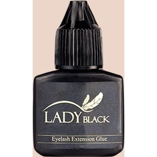 1 Bottle 5ml/10ml Lady Black Eyelash Extension Glue Lash Extension Makeup Tools Individual Eyelash Glue Wholesale Eye Lash
