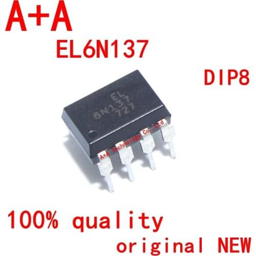 10pcs 6N137 EL6N137 DIP8 DIP DIP-8 In Stock