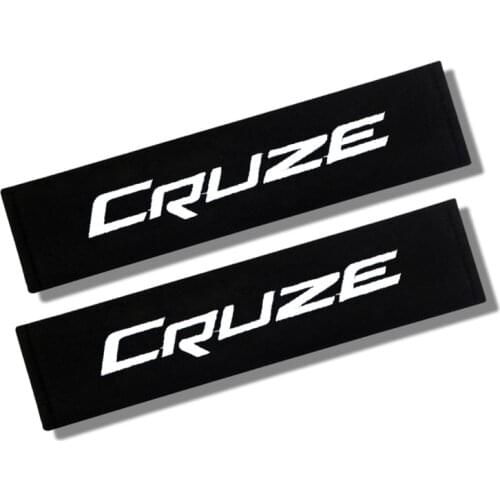 2pcs Auto Shoulder Pads Cover Case for Chevrolet Cruze Captiva Colorado Spark Malibu Car Emblem Accessories Car Seat Belt Cover