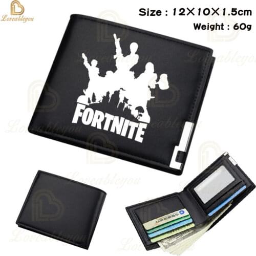 2021 Fortnite Wallet with Coin Pocket Card Holder Childrens Coin Purse Baby Boys Battle Royale Game Short Bi-Fold Purse Wallet