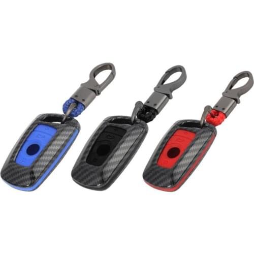 Car Key Cover Carbon Fiber Shell Case Keychain for BMW 1 2 3 4 5 Series X1 X3 X4 Eamless Installation CNC Die Seamless